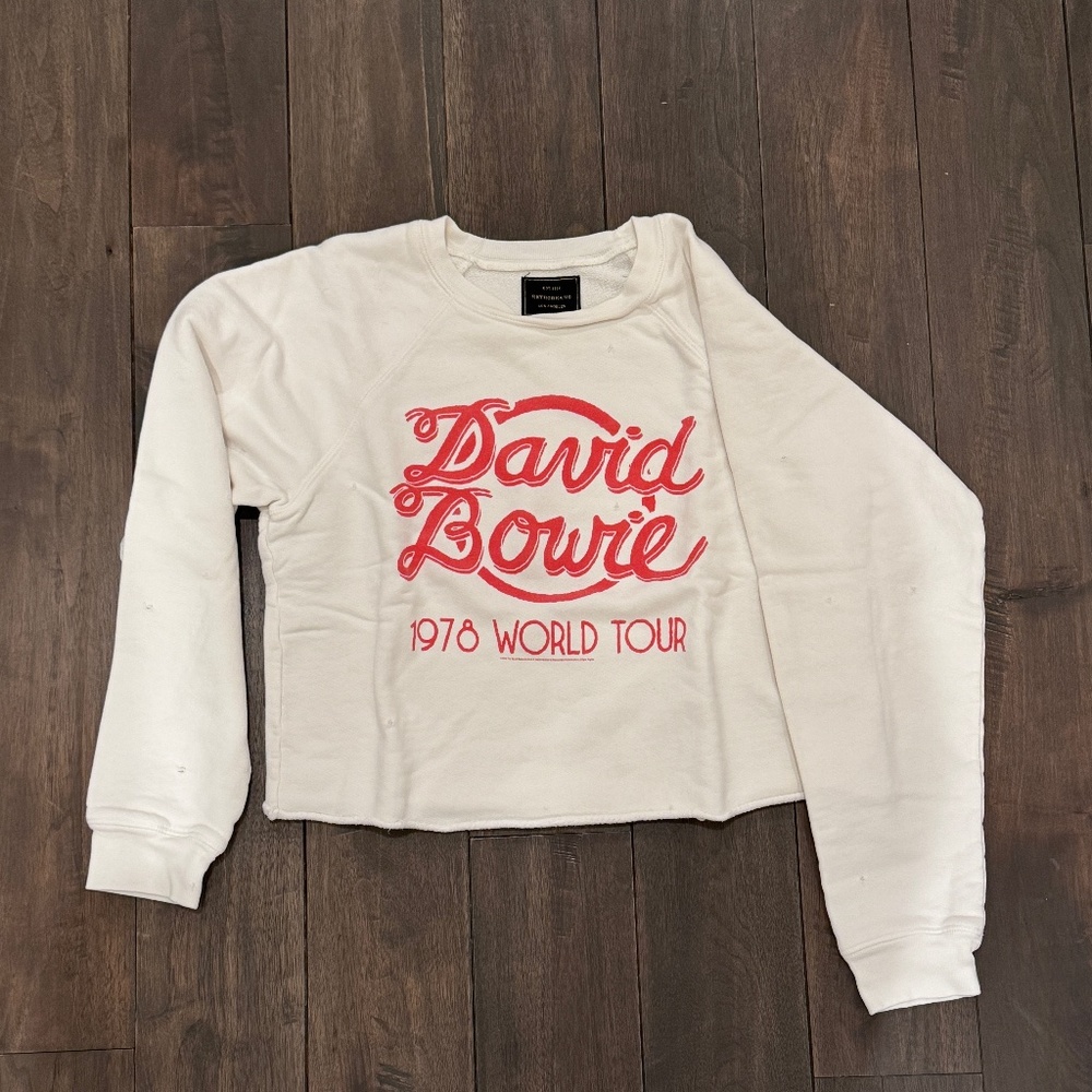 The Original Retro Brand Sweatshirt David Bowie -red logo - Size X Small